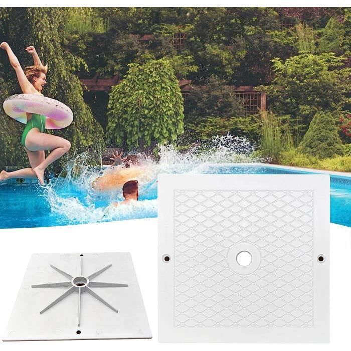 Couvercle D'Écumoire De Piscine Carré 10x10 Pouces (25.4x25.4 Cm) - Plastique Résistant Aux UV - Pour Remplacer L'Ancien