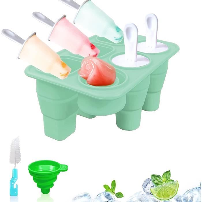 Zoku Slow Pops - Moules à Glace Silicone Facile à Démouler, Sans BPA, Avec Protection Anti-goutte