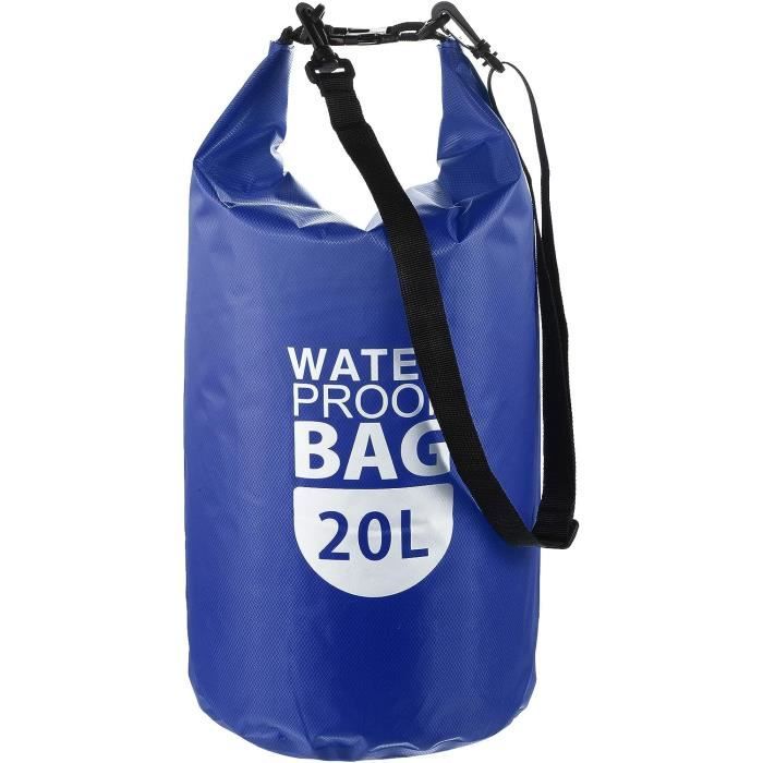 Sac Imperméable PVC Pour Plage, Piscine Et Bateau – Trousse De Toilette étanche 24 X 20 X 10 Cm – Bleu – Protection Anti-éclaboussures