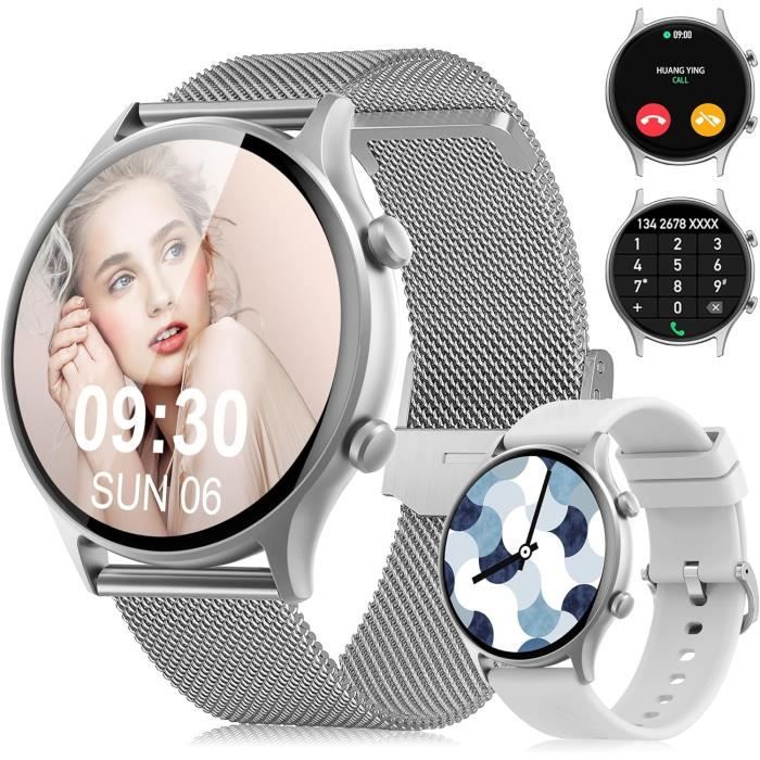 Montre Connectée D18 1.44" - Appels, étanche IP67, Podomètre, Cardio, SpO2, 115 Modes Sport, Pour Homme/femme