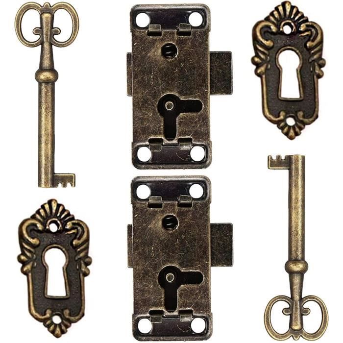 4 Pièces Serrure Placard Coulissante De Meuble Noyau De Serrure D