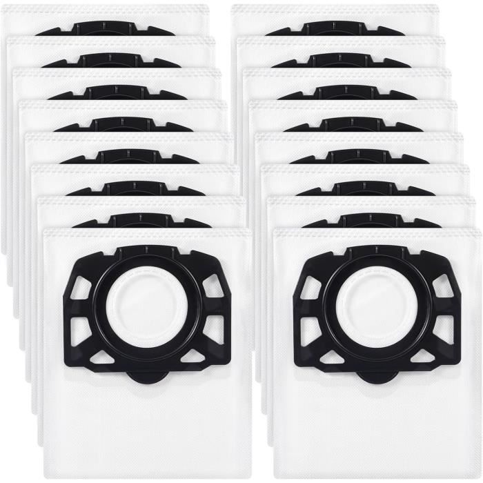 10 Sacchetti Per Aspirapolvere In Microfibra Per Kärcher WD4, WD5, WD6 | Compatibili Con MV4, MV5 E Swirl UNI 30