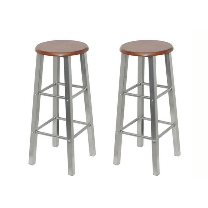 vidaXL Lot de 2 Tabourets de Bar Chaise de Pub Siège de Bistrot Meuble de Salle à Manger Cuisine Salon Maison Intérieur 60562