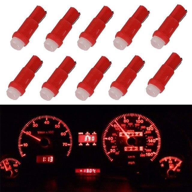 Lot De 5 Ampoules LED T10 Bleu Glace – Pour éclairage Intérieur Voiture, Tableau De Bord, Plaque