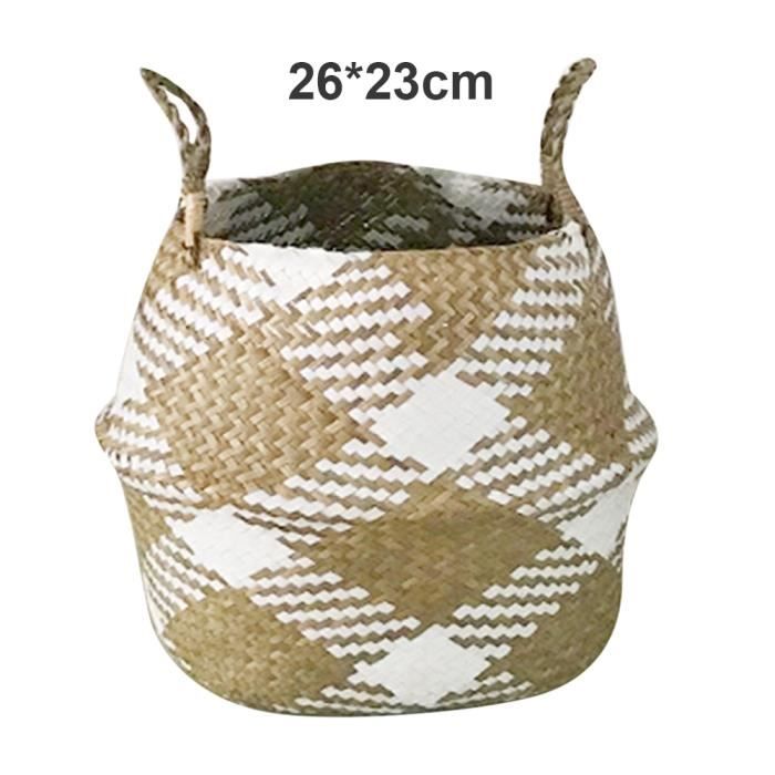 Grand Modèle Panier De Pêche En Vannerie De Forme Traditionn