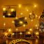 Guirlande Lumineuse Ramadan Étoile et Lune 10 ft 30 LED Lumières Féeriques Eid Mubarak pour Décoration Ramadan Lumières Décoratives avec Télécommande Alimenté par USB et à Piles 