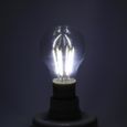 Tbest Ampoule LED E27 Ampoule à filament LED E27 12V COB 360 degrés lumière non dimmable neuve (6W blanc froid)-1