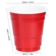 50 Pcs Rouge Tasses En Plastique Jetables 5.5Oz Café Bière Boire Fête De Mariage Tasse Gobelets Vaisselle Articles De Fête-1