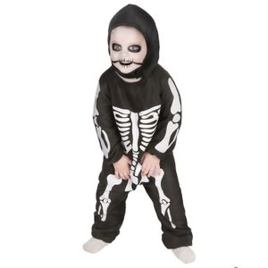 Costume D'Halloween Squelette Lumineux Pour Enfant - Effet Phosphorescent Dans Le Noir