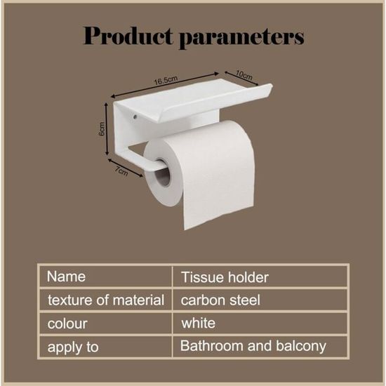 Porte-papier Toilette Sur Pied Acier Inoxydable Mat - 5 Rouleaux Avec Séparation Anti-eau