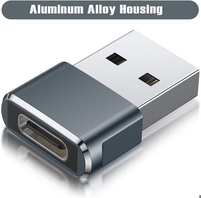 YISH Adaptateur USB-C Vers USB-A - Lot De 3 | Charge Rapide 100W | Transfert 480Mbps | Compact - 9