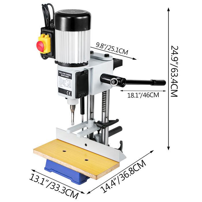Perceuse Magnétique VEVOR 1100W - Avec 6 Mèches Annulaires HSS - Alésage Max 40mm