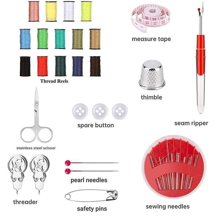 Kit Couture Complet 130 pcs avec Boîte, Sets et Kits de Couture,avec