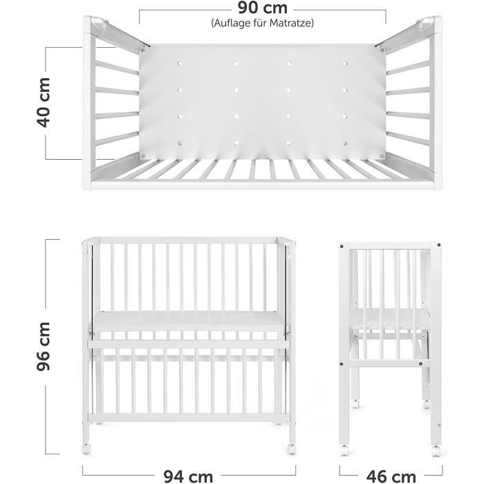 Fillikid convertible bedside crib vario 2 in 1 on sale