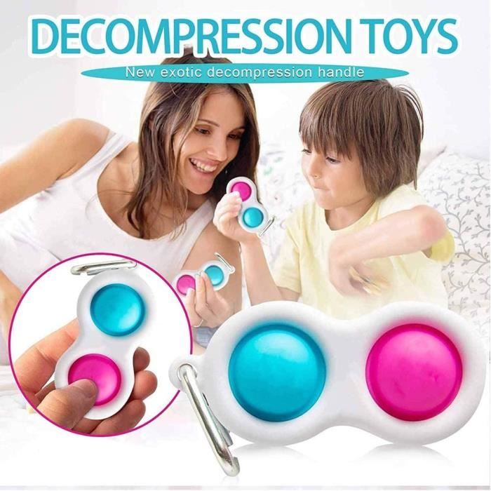3pcs push pop bubble toys sets, jouets sensoriels à presser jeu sensoriel  silicone objet satisfaisant pour anti-stress relief enfa - Cdiscount Jeux -  Jouets