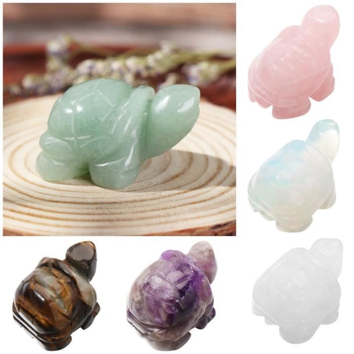 Petrichor Fengshui Vastu Tortue Cristal Transparent Originale Small 3 Inch - Paix & Prospérité