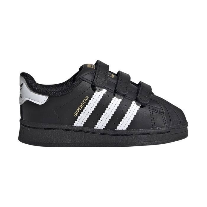Baskets ADIDAS Superstar CF I Noir Mixte Scratch Bebe Noir Cdiscount Chaussures