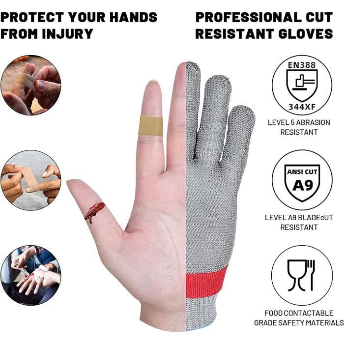 Les meilleurs gants en maille et protection anti-coupure pour l'indust