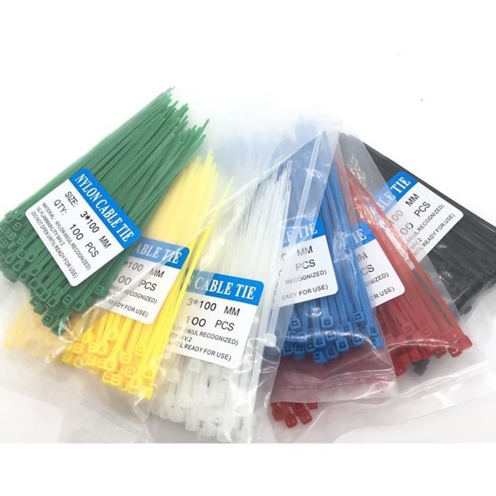 Lot De 650 Attaches Murales à Clou Pour Câbles - Tailles M4 à M12, Nylon Blanc, Pour Gestion Câbles Maison/bureau
