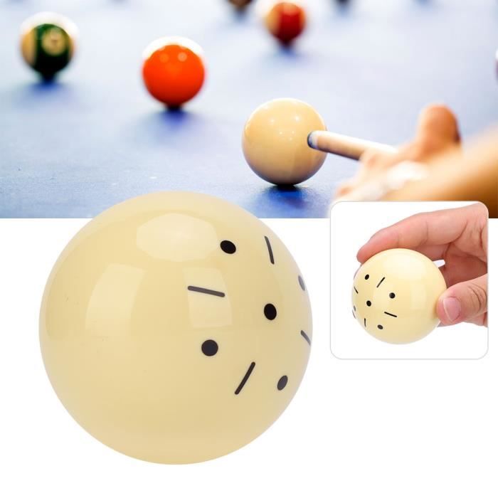 Boule De Billard Pratique Cue Ball – Billard Américain 8 Ball, Calibrée Et Polie Pour Entraînement