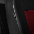 CM-RD Noir Rouge - Housses de sieges universelles compatibles avec AUDI A3 8L 8P 8V (simili cuir) PU2388-2