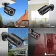 ZOSI 1080P 4in1 Caméra de Surveillance Extérieure en Métallique IP67 36pcs LEDs Infrarouge 30M Vision Nocturne Vidéosurveillance-2
