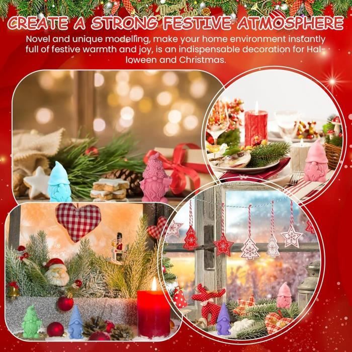 Moule en silicone pour plateau de Noël : décoration ronde en résine, ciment, gypse - France Moule en silicone pour plateau de Noël : décoration ronde en résine, ciment, gypse - France