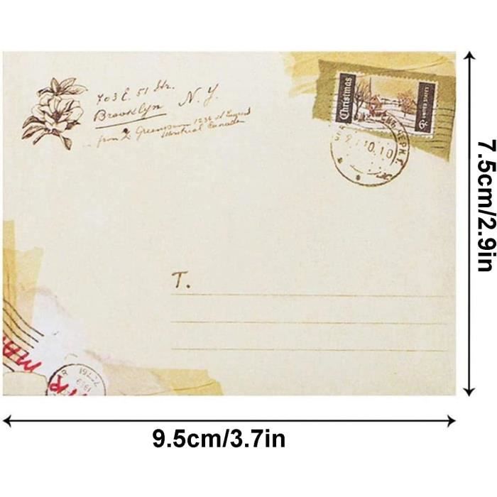 Mini Enveloppe Colorée 72 Pcs Enveloppes Marron Naturel Enveloppes De Carte  Voeux Petites Enveloppes Enveloppe Vintage Pour Le[626] - Cdiscount  Beaux-Arts et Loisirs créatifs
