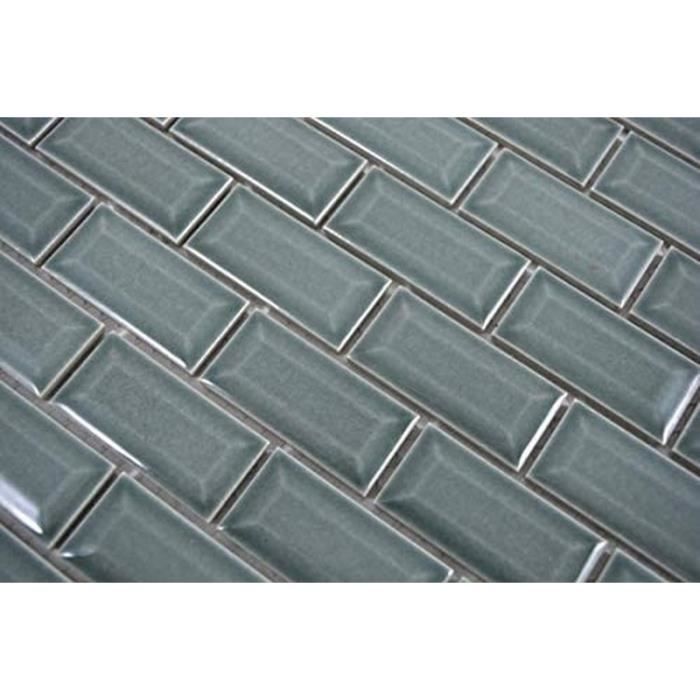 Mosaïque Miroir Gris Mosani – Petit Métro En Céramique, 10 Pièces, Pour Mur Et Cuisine