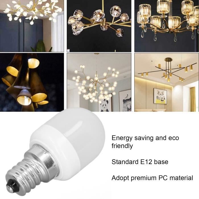 Ampoule de machine à coudre 10pcs Ampoule LED de Réfrigérateur E12 1.5W AC  230V pour Lampe de Machine à deco halogene - Cdiscount Maison
