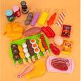 27 Pièces Dinette Enfant Hamburger Jouet Aliment Cuisine avec Plateau Frites Hot-Dogs, Jeu d'imitation 3 4 5 Ans-3