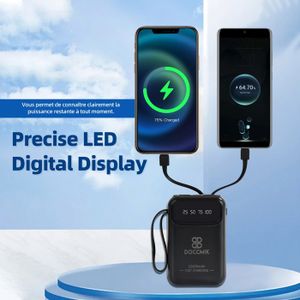 Batterie Externe 10000mAh Power Bank USB C avec 2 Sortie et 2 entrées