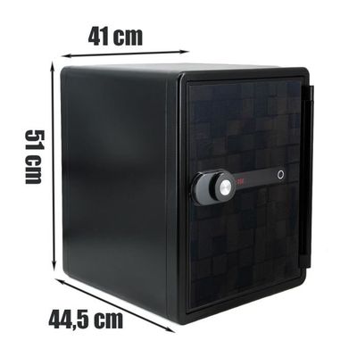 Coffre-fort ignifuge de 1,8 cube avec sac étanche et ignifuge, coffre