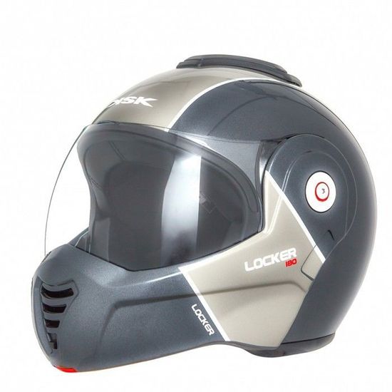 KSK Casque 180/° Spin Modulable Gris ECE R 22.05