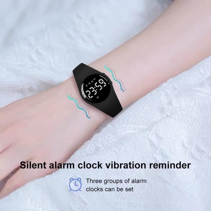 Montre reveil vibrante intelligente best sale
