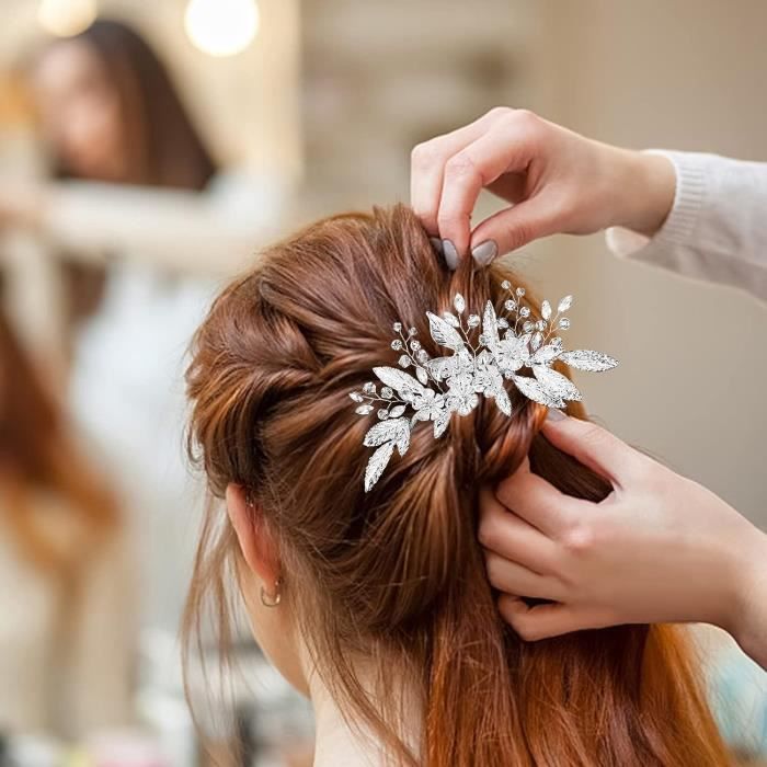 Accessoire cheveux chignon mariage on sale