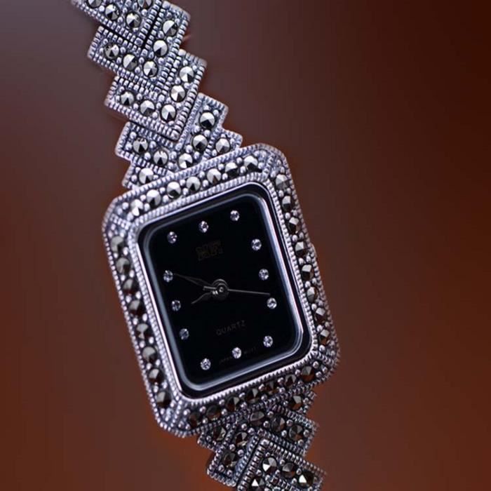 Bracelet Montre Femme en Argent 925 avec Bijoux R tro en