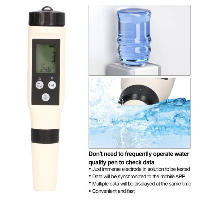 Testeur qualité d'eau portable d'impuretés d'eau moniteur d'électrolyseur  de machine - Cdiscount Jardin