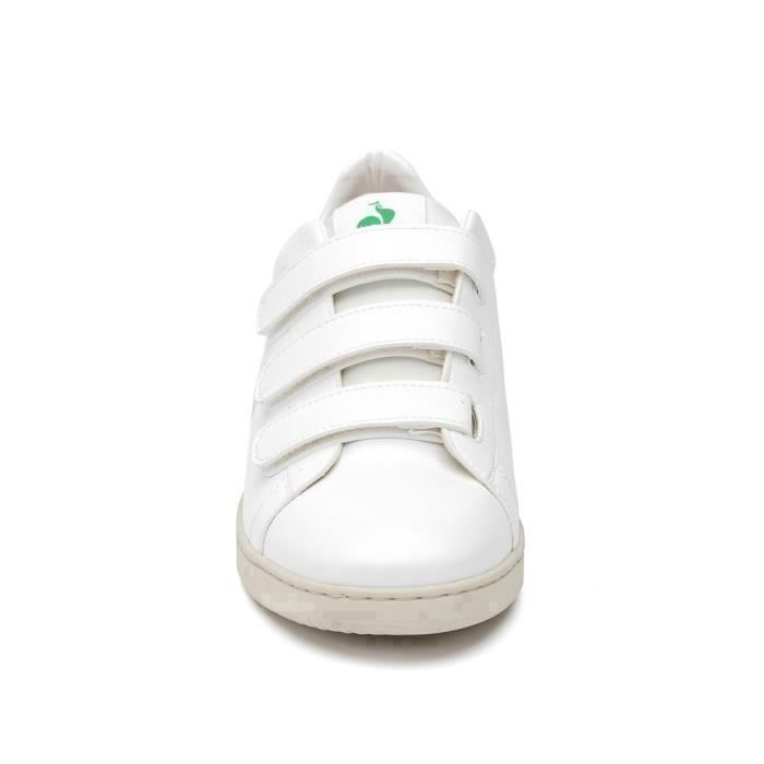 Baskets Le Coq Sportif Gaia Velcro blanc vert 44 Blanc vert