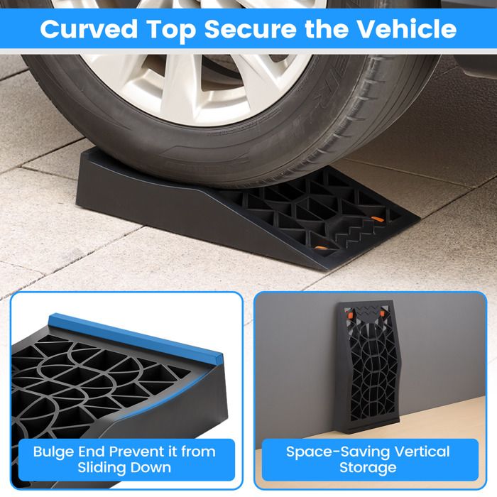 Rampes De Voiture En Plastique, Légères Et Amovibles, Capacité De 5 Tonnes 1 Paire~3701639016352 01c Mp