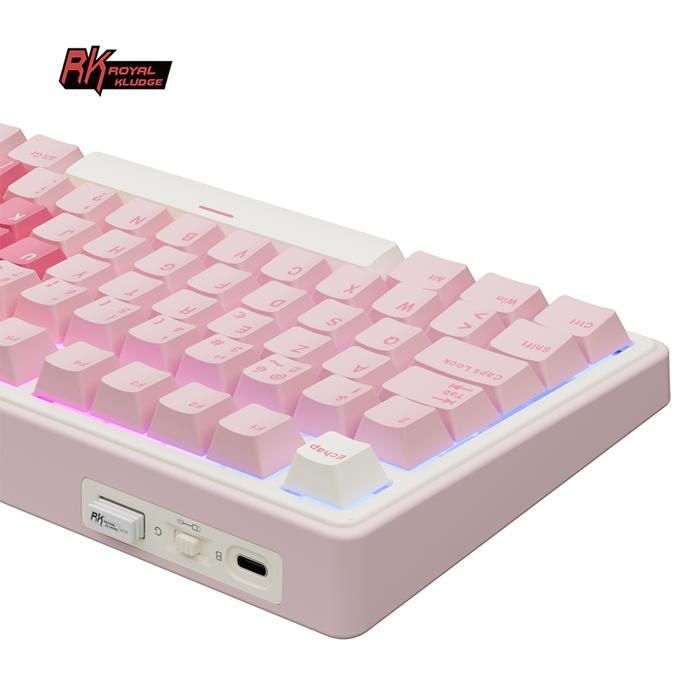 Clavier R3k RK ROYAL KLUDGE Clavier 75% sans Fil Mécanique Gamer,BT/2.4G/USB-C Hot ...