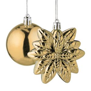 16 Boules De Noël Champagne - Déco Sapin Incassable, Fête, Mariage