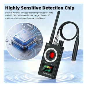 Detecteur Camera, Detecteur de Camera et Micro Espion Détecter Les Appareils Cachés, Detecteur de Camera Détecteur de Dispositifs D'écoute pour Le