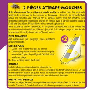 32 Pièces Pièges à Mouches Autocollants Pour Fenêtres - Adhésif Jaune Contre Insectes Nuisibles à La Maison