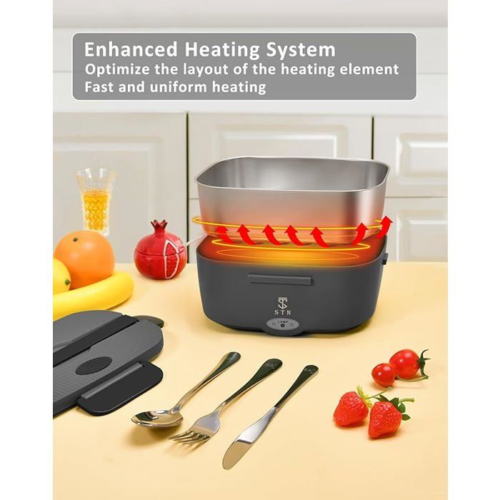 Gamelle Chauffante 75W avec Set et Sac Isotherme 10L Grands Couverts — free download