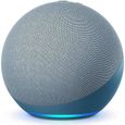 Nouvel Echo Dot US (4e génération), Avec son premium, hub connecté et Alexa, Bleu-gris-0