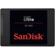 DISQUE DUR SSD Disque SSD SanDisk Ultra 3D 500Go offrant jusqu'&agrave; 560 Mo-s en vitesse de lecture - jusqu'&agrave; 530 Mo9-0