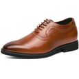 Chaussures de ville homme-Classique de la mode- Brun-0