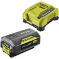 Batterie RYOBI 36V LithiumPlus 4.0 Ah - 1 chargeur rapide RY36BC60A-140-0