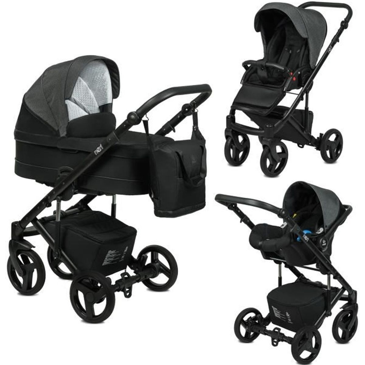 bébé 9 poussette trio